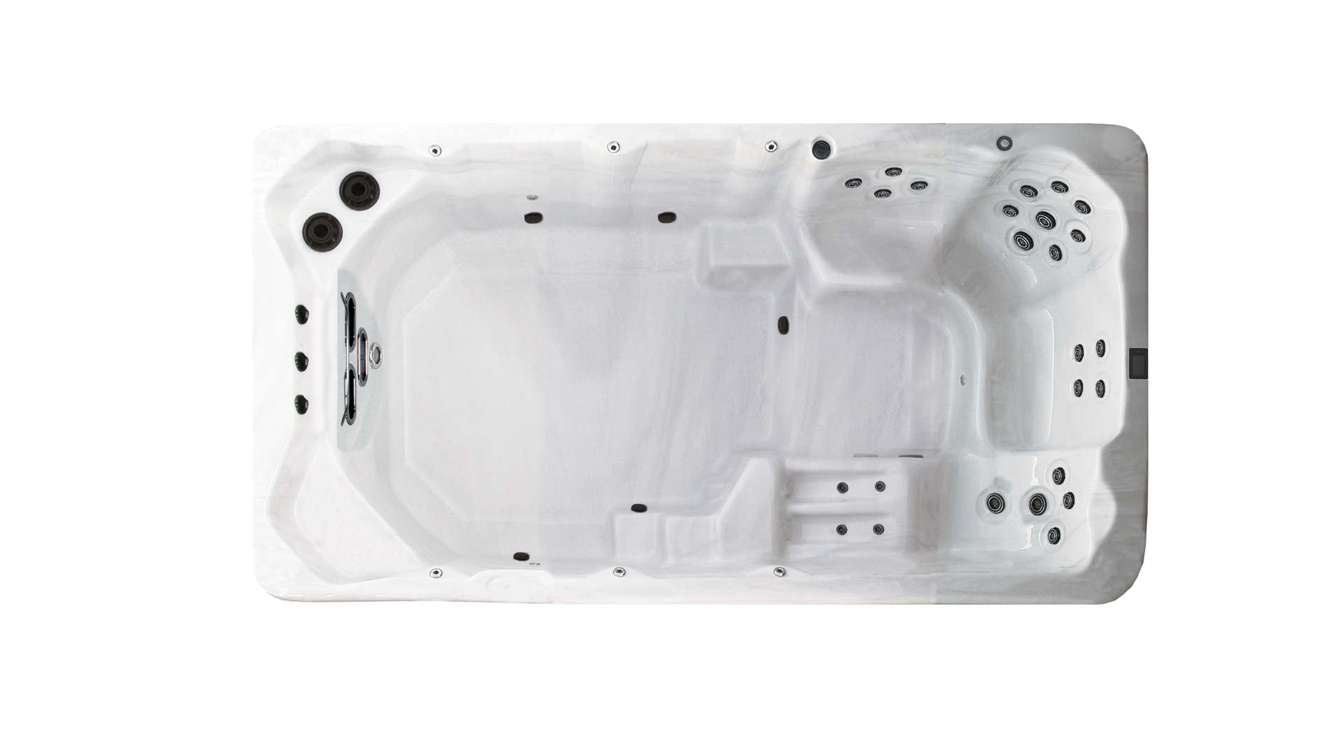 Spa acrylique 3 personnes avec 15 jets d'eau et 14 jets d'air